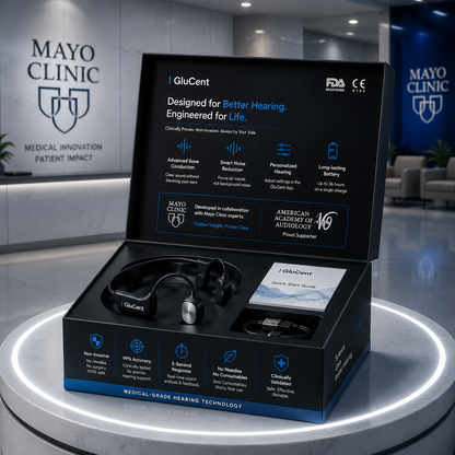 🔥 Final 2 Hours : Only Limited Stock Left🏆GluCent®  Bone Conduction Smart Hearing Headphones （Mayo Clinic Recommended）